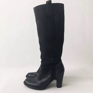 Frye Villager Pull-on Black Suede Boots